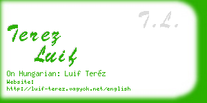 terez luif business card