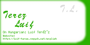 terez luif business card